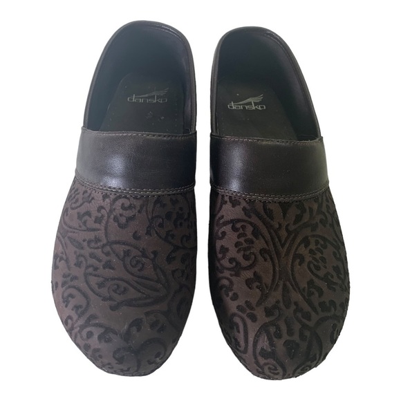 Dansko Brown Suede Leather Patterned l - Picture 2 of 11